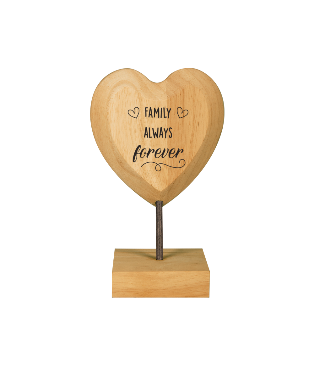 Houten Hart Family Always Forever