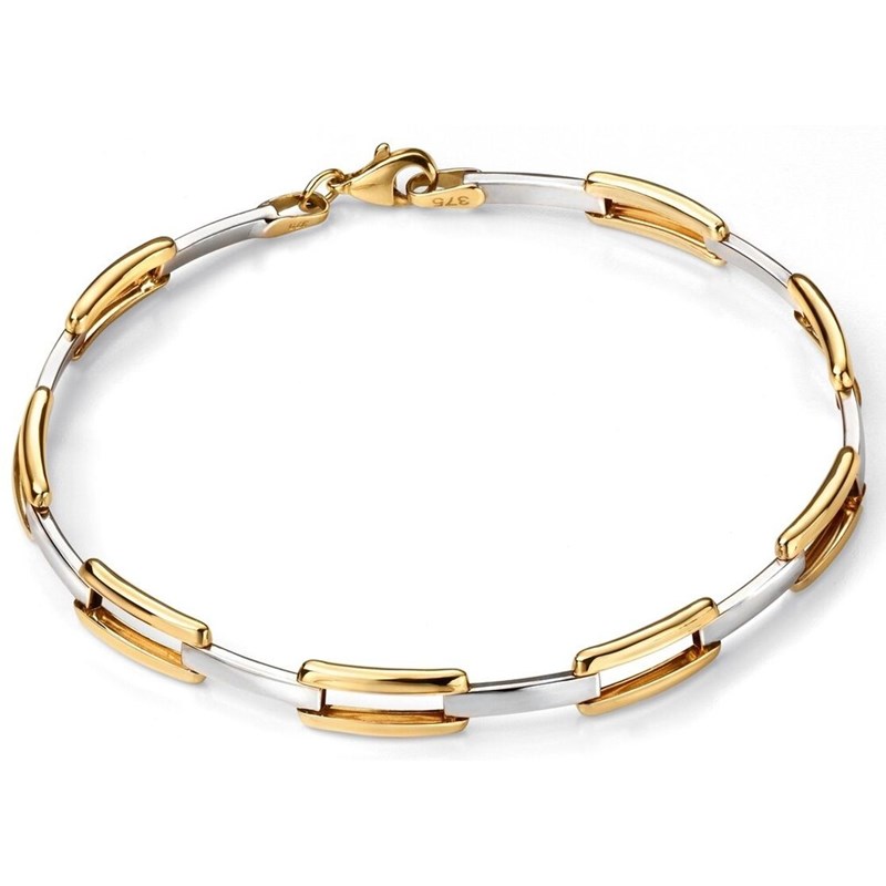 Bracelet en Or blanc et Or 375/1000
