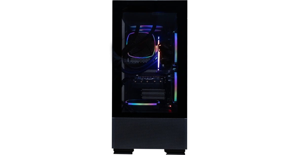 ALTERNATEThunderstorm Starter Ryzen 5 – RX 7700 XT gaming pc  (Zwart | R5 7600 | RX 7700 XT | 32 GB | 2 TB SSD)