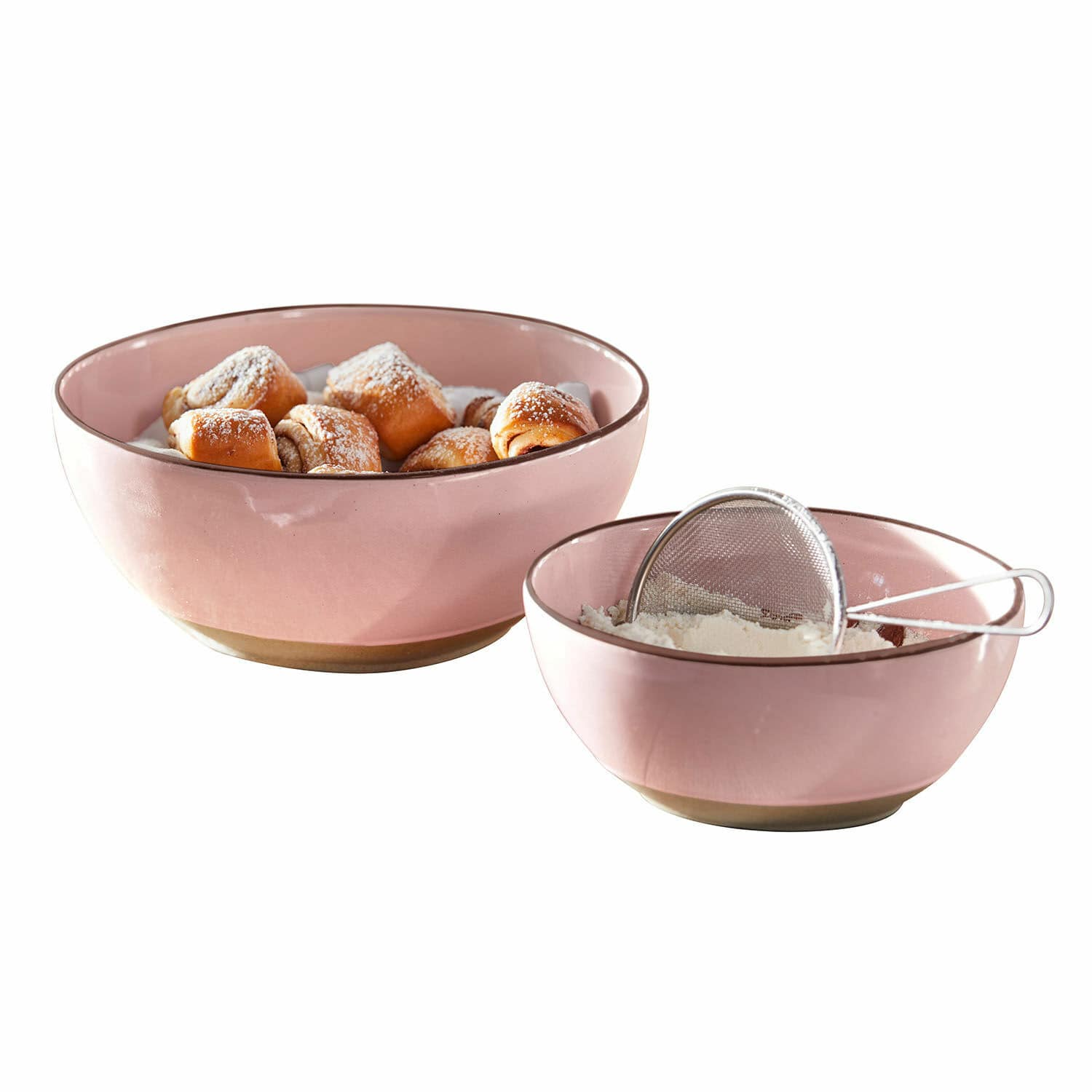Schüssel 2er Set Biarré rosa