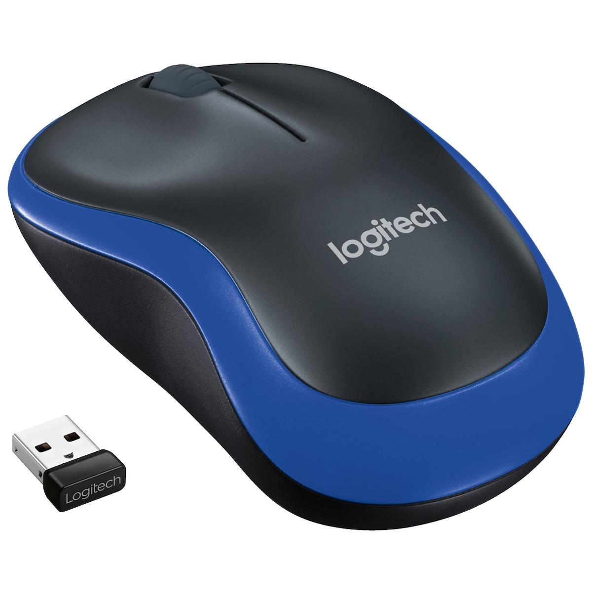 Logitech M185 trådløs mus (blå)