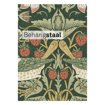 Behangstaal vliesbehang William Morris at Home Strawberry Thief Rich Groen (dessin 124234)