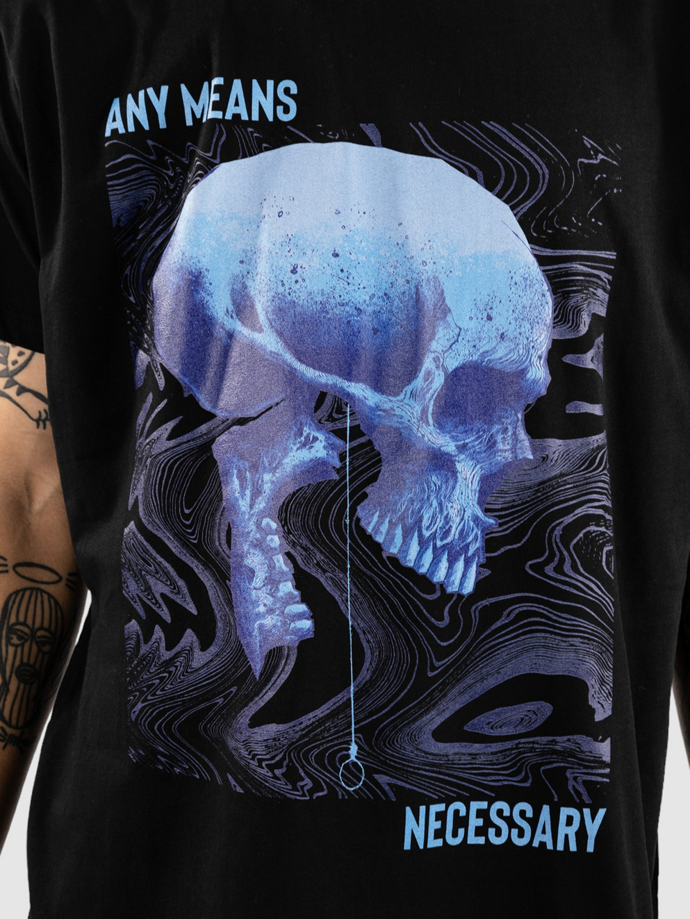 Any Means Necessary Looming Death T-Shirt black