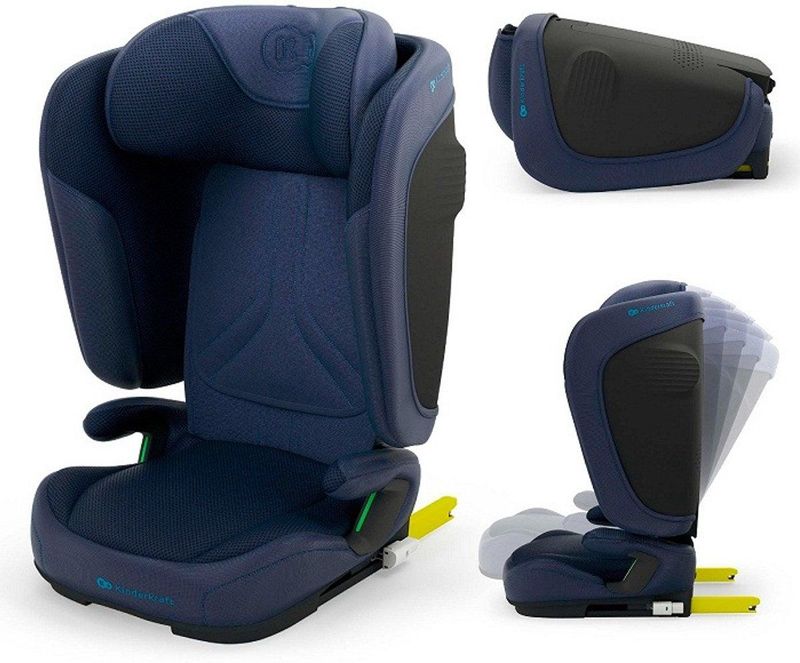 Kinderkraft - UNITY 2 - Autostoel - Marineblauw - Voor kinderen van 100–150 cm met ISOFIX en Slaapstand