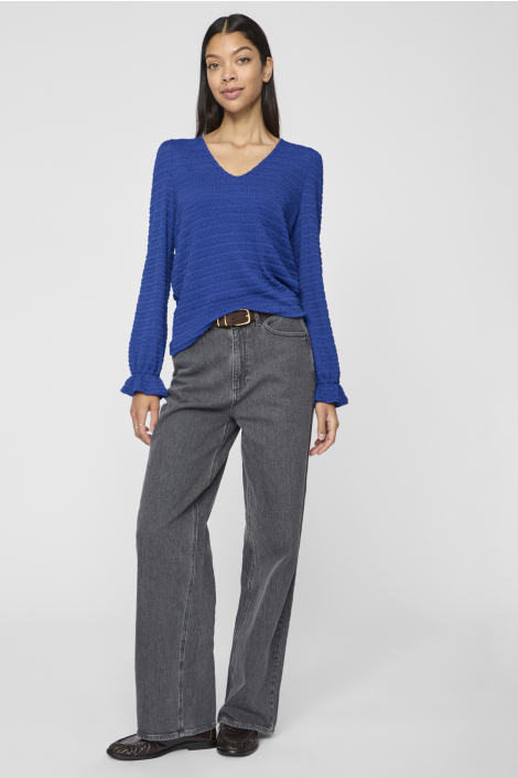 Vila blauwe dames t-shirt