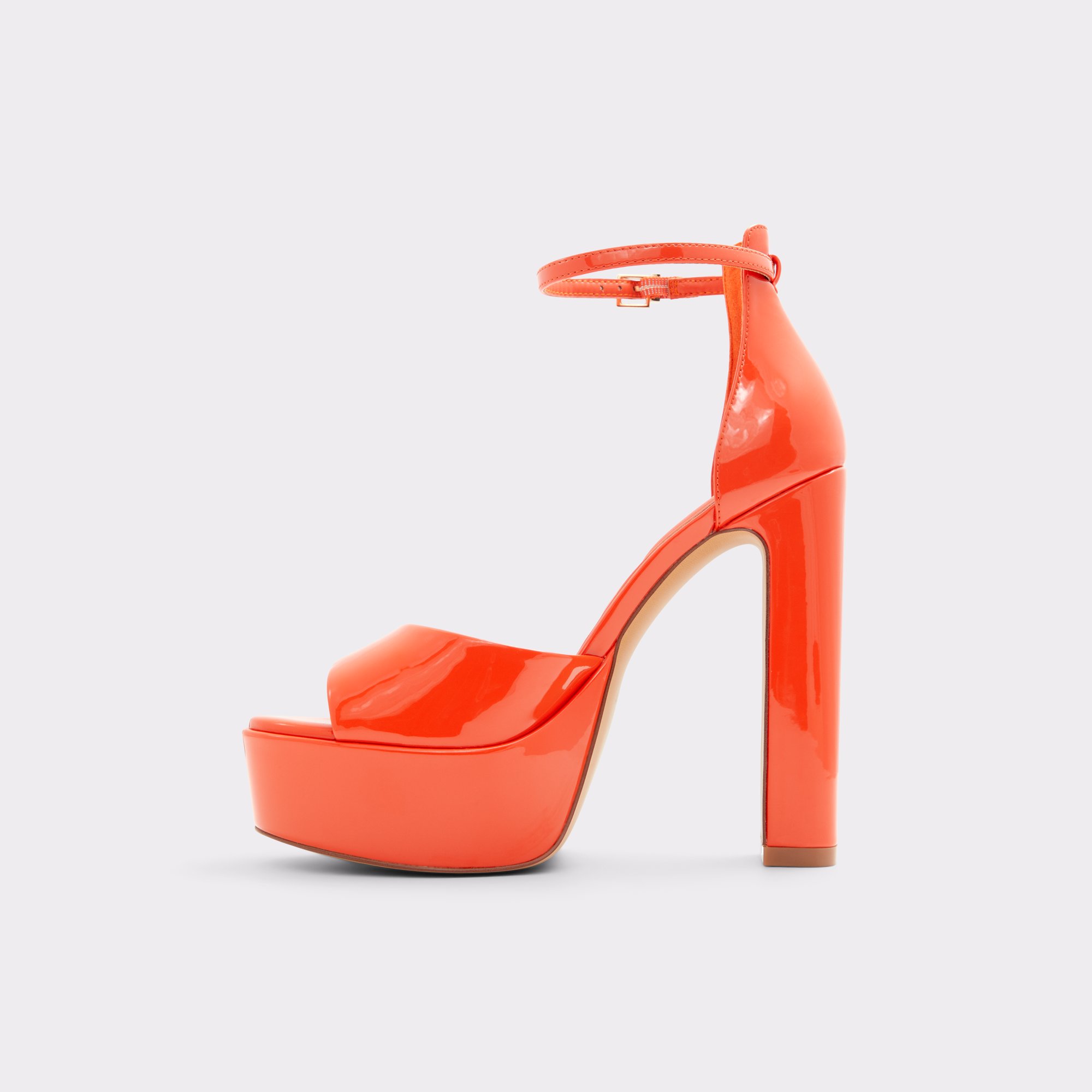 Nissa Bright Orange Women Platform sandals