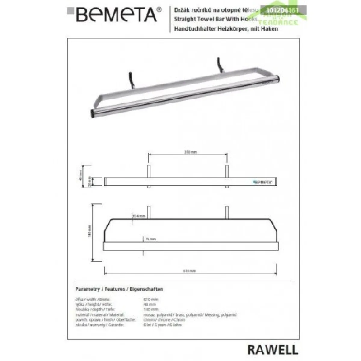 Bemeta - Maison De La Tendance BEMETA RAWELL