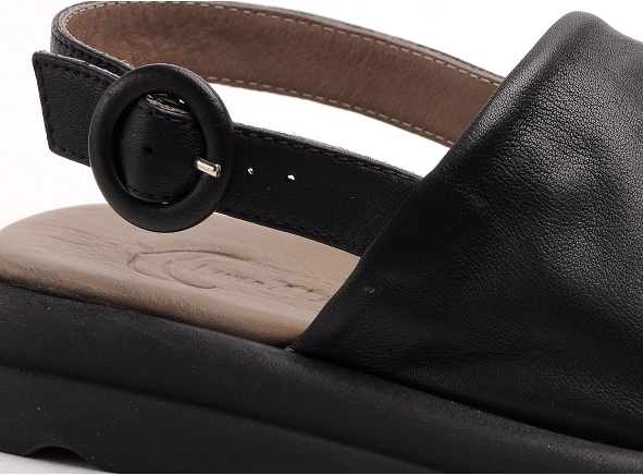 Lune et l autre nu pieds plats femme emma noir