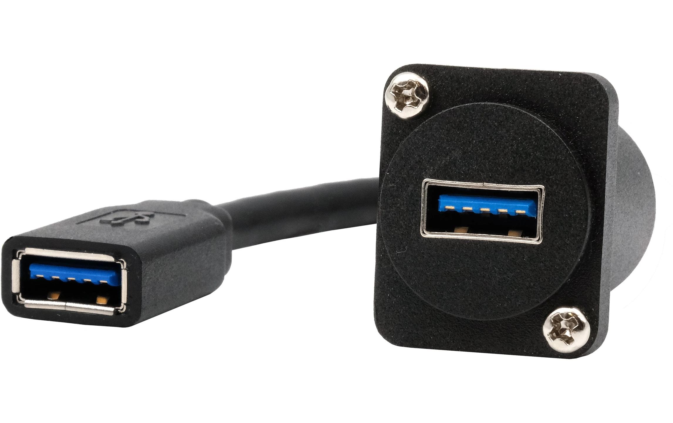 USB 3.1 Adapter D-Typ Kabel USB-A Buchse - USB-A BuchseD-Typ Kabel-Adapter USB-A Buchse zu Buchse, USB 3.2 Gen 1, 20 cm