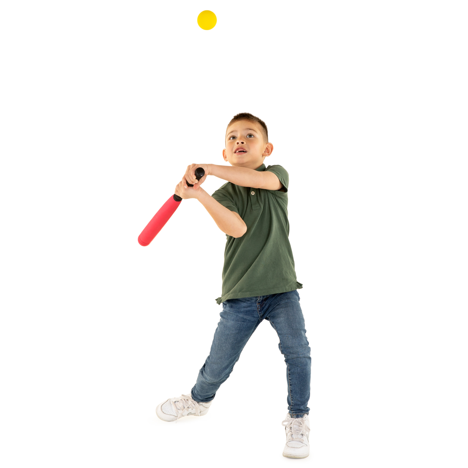 Foam Honkbalknuppel met Bal
