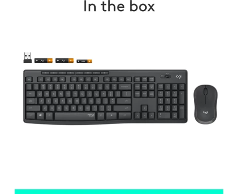 Logitech MK295 Silent Wireless Combo - GRAPHITE NORDIC