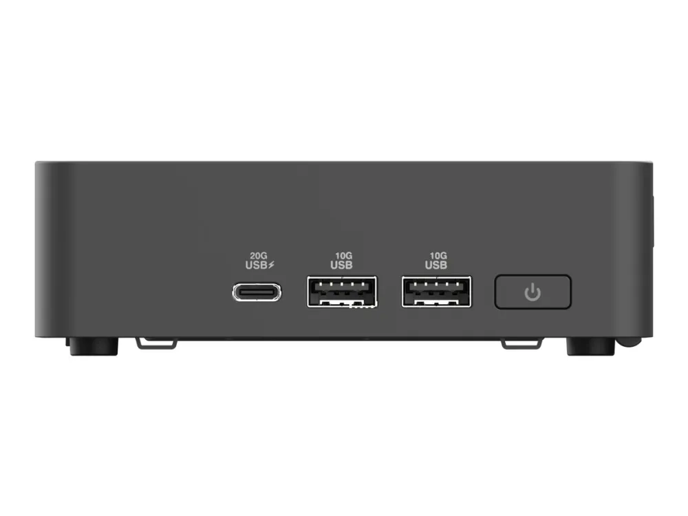 ASUS NUC 15 Pro Slim Kit RNUC15CRKC700000 - Barebone - mini PC 1 x Core Ultra 7 240H / op til 5.2 GHz - vPro - RAM 0 GB - Intel Graphics - IEEE 802.11ax (Wi-Fi 6), IEEE 802.11be (Wi-Fi 7), Bluetooth 5.4, Gigabit Ethernet, 2.5 Gigabit Ethernet - sort