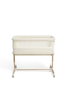 Beemoo CARE Calm Bedside Crib, Nature/White