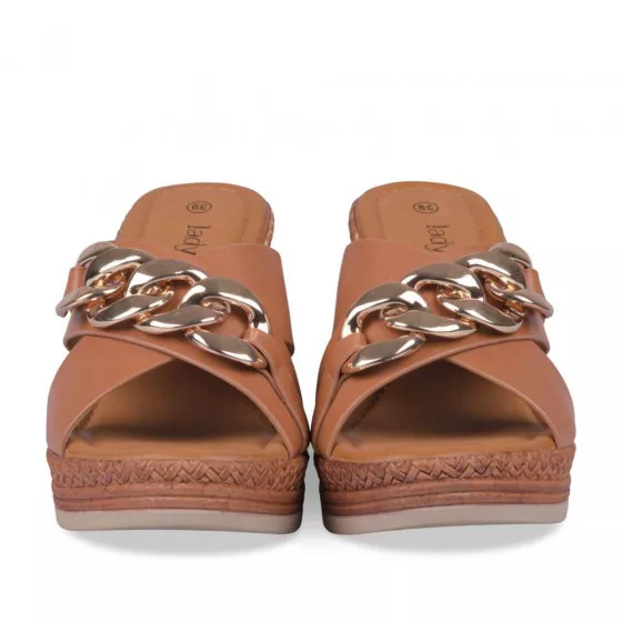 Mules COGNAC LADY GLAM