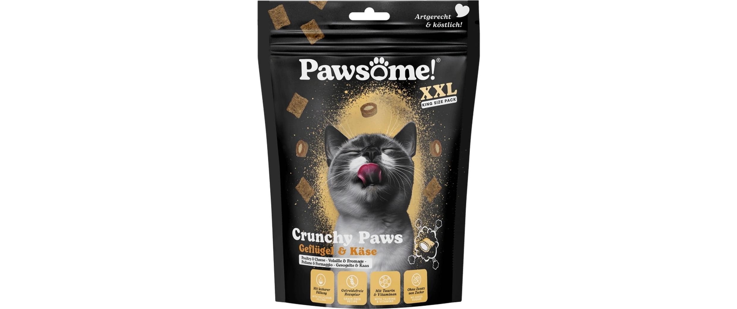 Cat Crunchy Paws Huhn + Käse 150 gSnack für Katzen