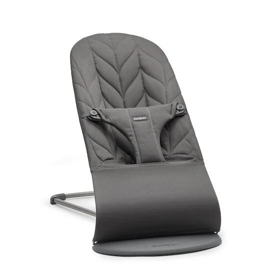Transat Bliss Tissé   Matelassage pétale anthracite        de               BabyBjörn