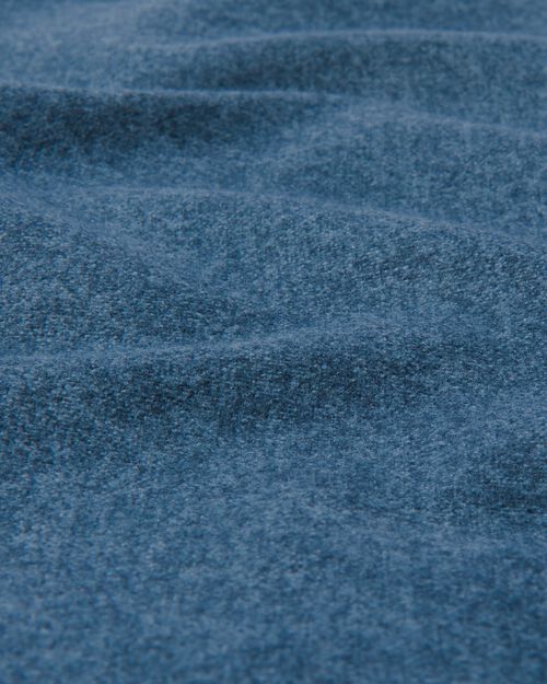 housse de couette flanelle 140x200/220 bleu chiné