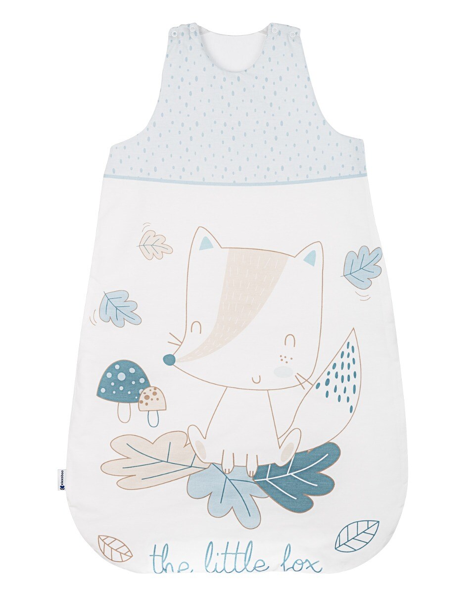 Kikkaboo Baby Schlafsack 0-6 Monate, Länge 70 cm, 3.3 TOG, Reißverschluss blau