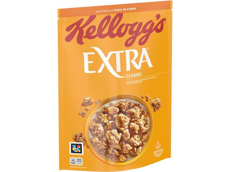 Kellogg's Müesli Extra Classic 450 g Feiner Müeslimix mit goldbraunen Knusperstücken