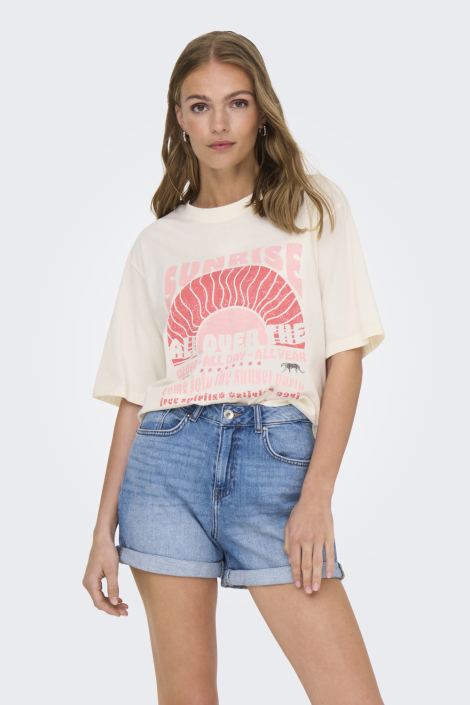 Jacqueline de Yong witte dames t-shirt