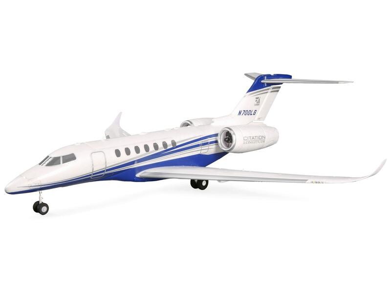 E-flite Flugzeug UMX Citation Longitude BNF Basic Passagierjet mit 2 Impeller