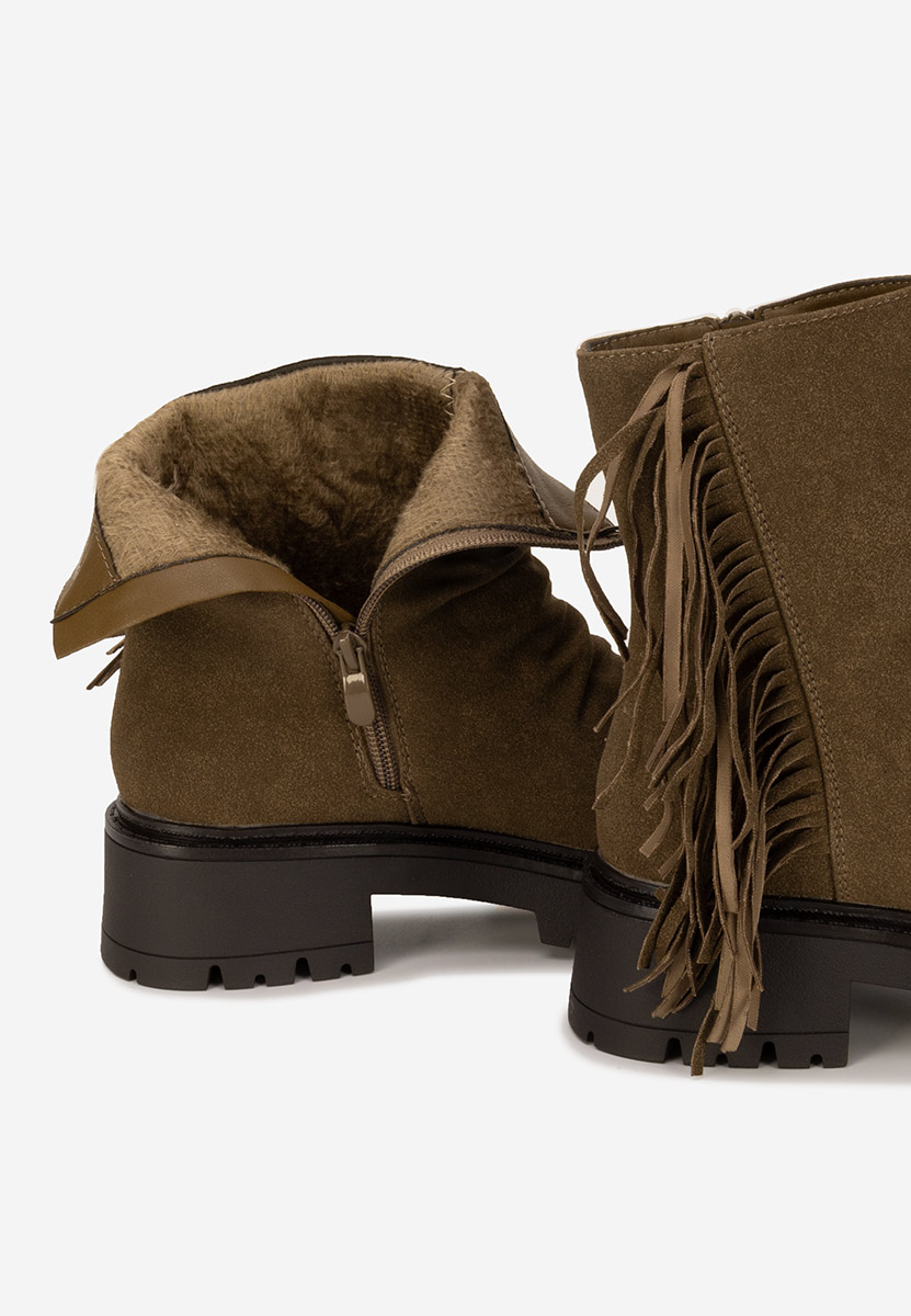 Bottines femme kaki Sameria