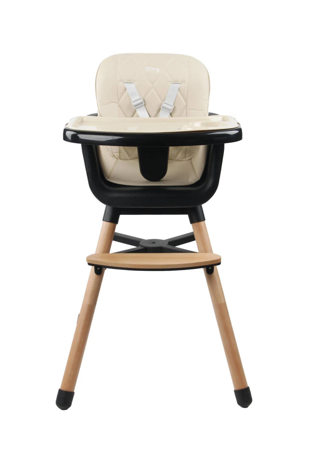 Wooden High Chair - Daily - Beige