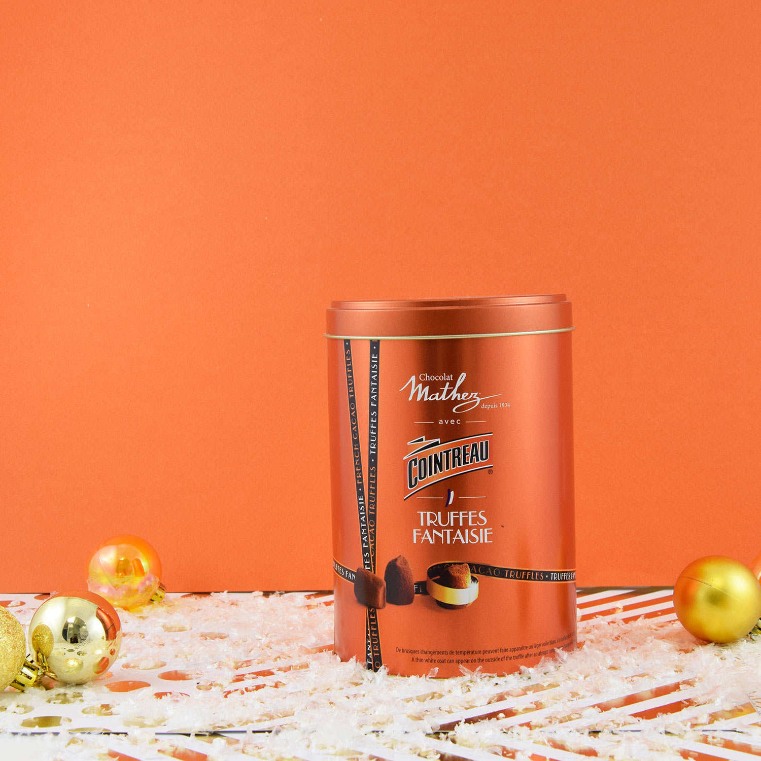 Truffes Fantaisie au Cointreau en boîte métal