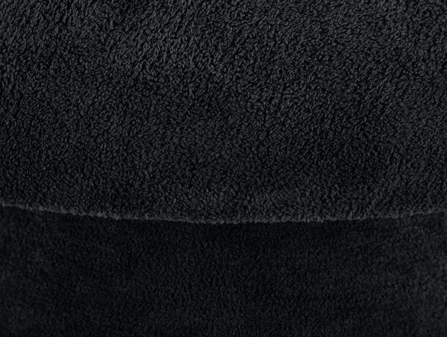 Pouf Mushroom brushed velvet black