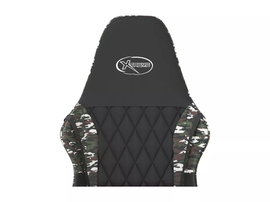 Chaise de jeu de massage Noir et camouflage Similicuir