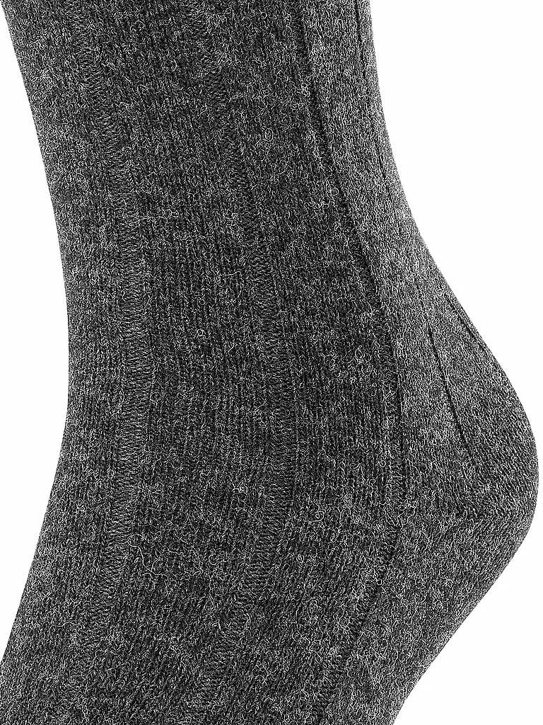 FALKE Socken LHASA RIB anthara mel grau