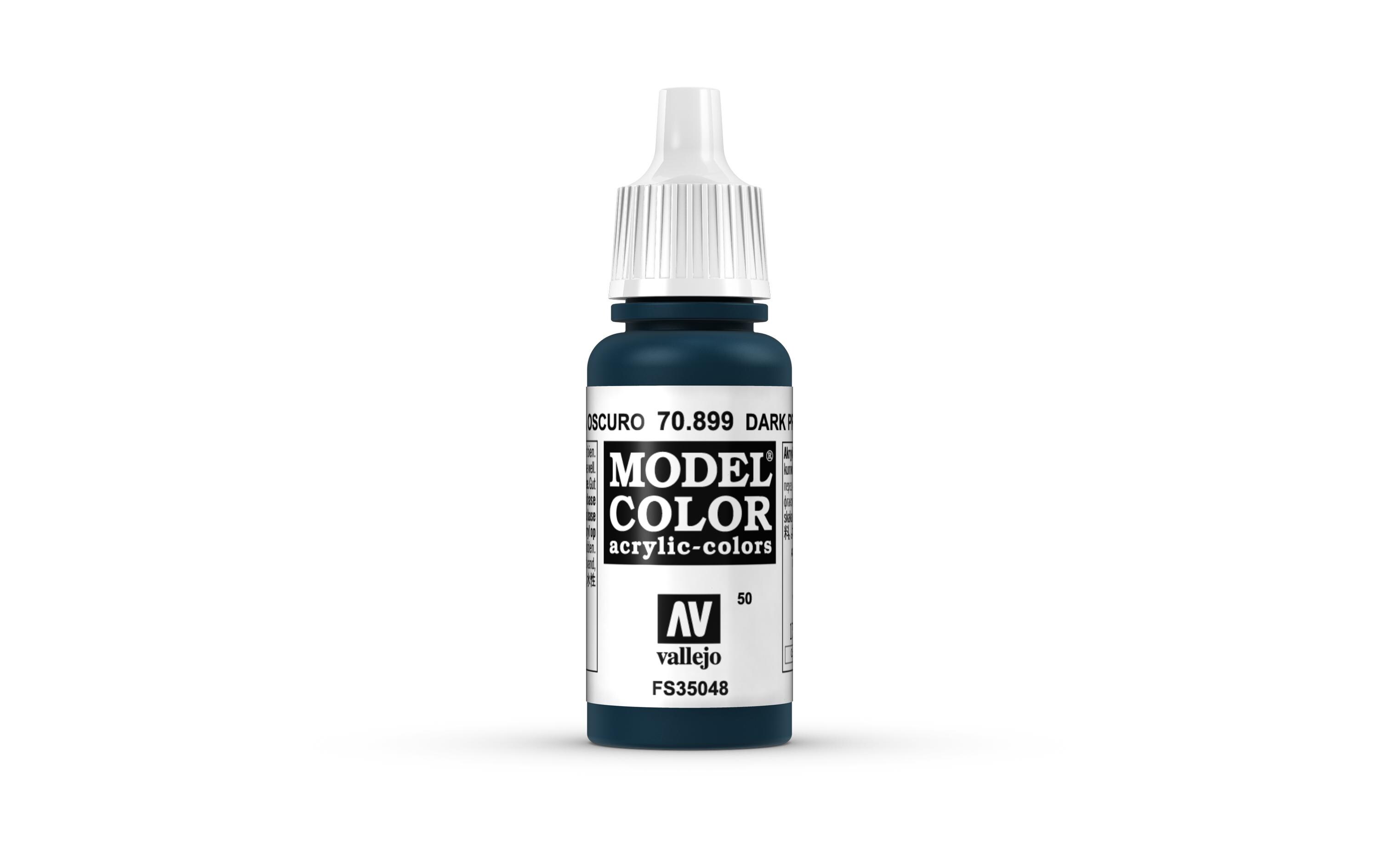 Acrylfarbe Matt, Dunkles Prussian Blau 17 mlModel Color Dark Prussian Blue