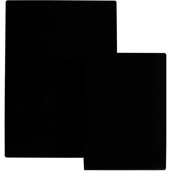 Support visuel en ardoise incliné A6 - Noir