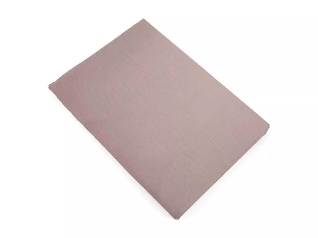 Drap plat 270x300 cm mousseline de coton collection MILOS rose