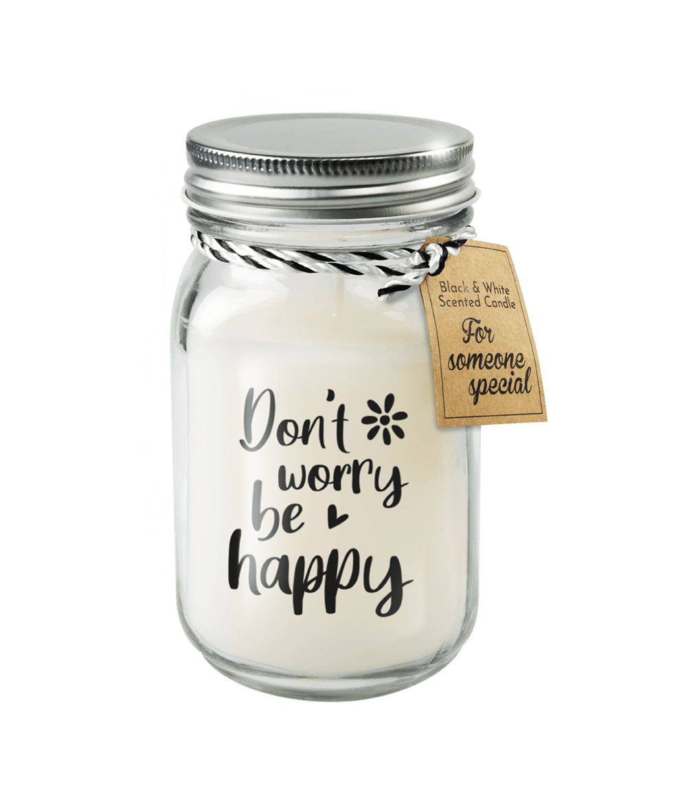 Geurkaars Don'T Worry Be Happy 14cm