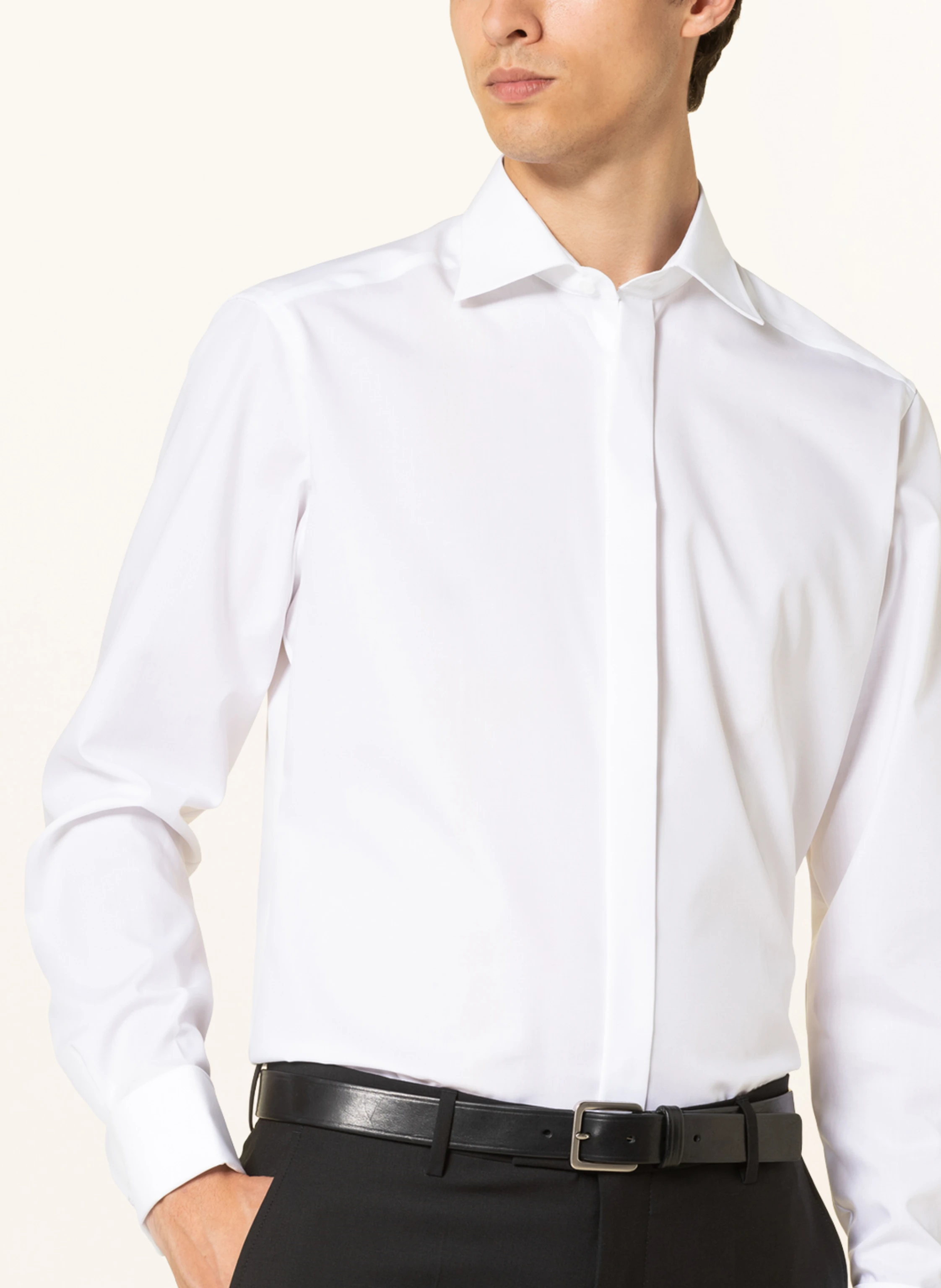 OLYMP Smoking-Hemd Luxor modern fit mit Umschlagmanschette
