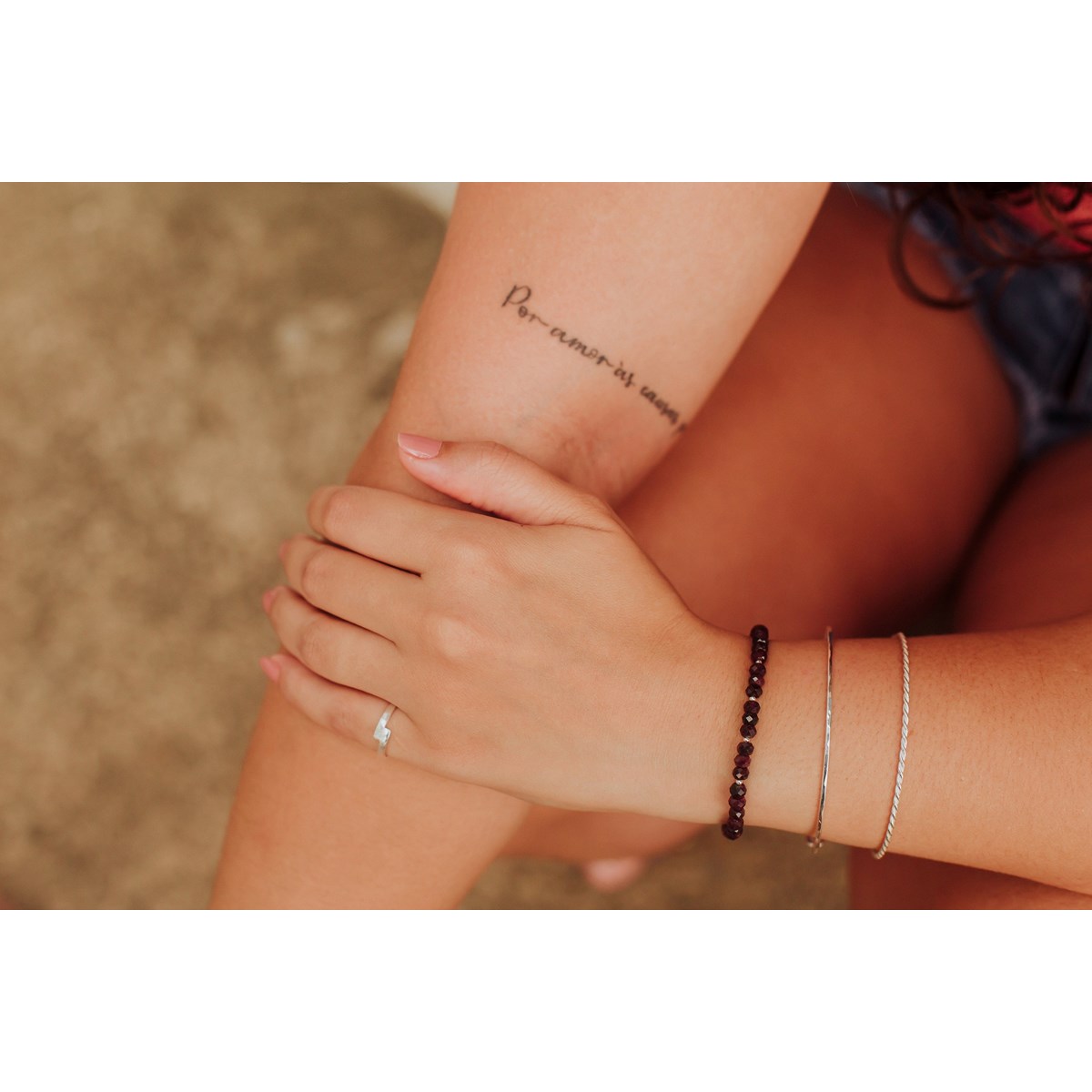 Ensemble de Bracelets Joncs en Argent Massif Duo