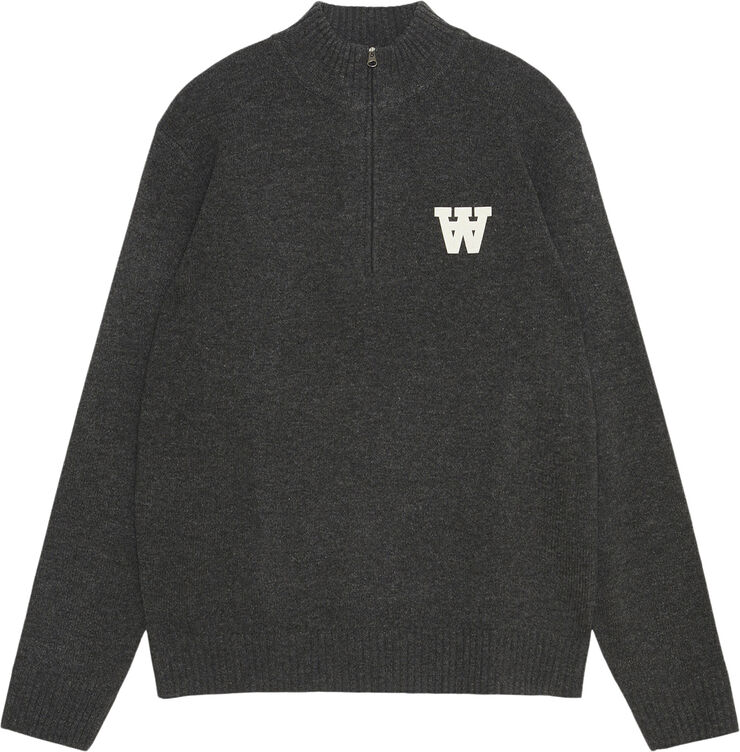 Wood Wood WWBlu AA CS Halfzip Charcoal