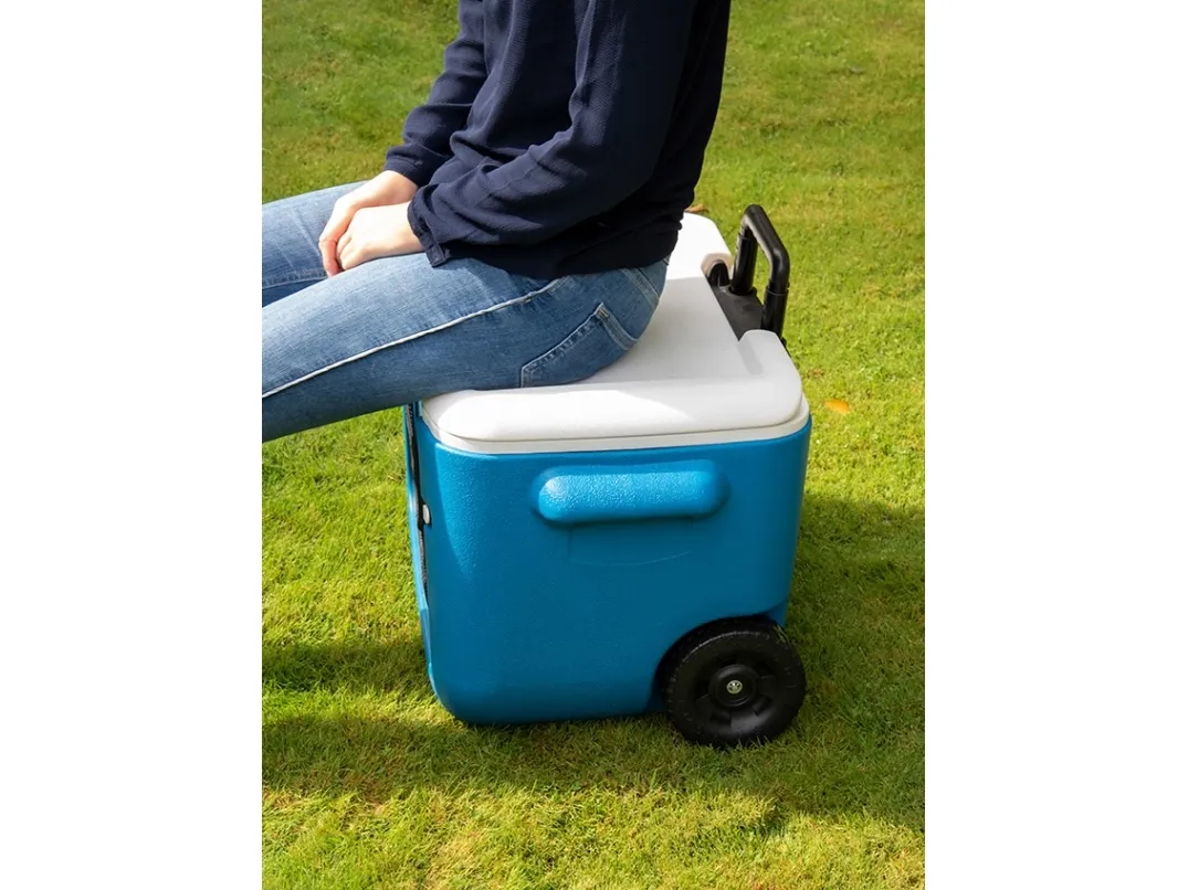 Coleman 2000036081, Blå, Hvid, Polypropylen (PP), Polyurethan (PU), 2 hjul, Sort, 46 L