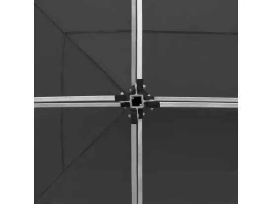 Tente de réception pliable Aluminium 6 x 3 m Anthracite