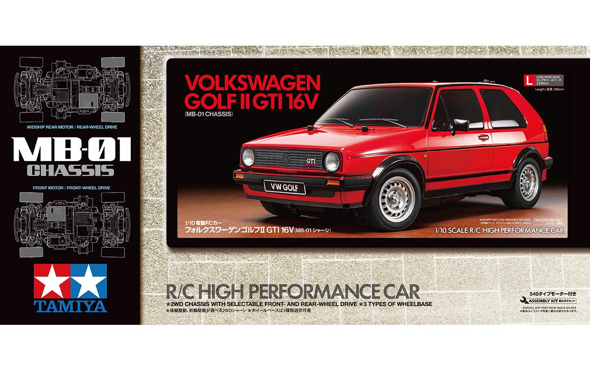 VW Golf II GTI 16 V Bausatz, 1:10, RWD/FWD, MB-01<br>On-Road Modell Bausatz