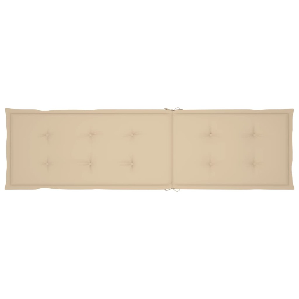 Transat chaise longue bain de soleil lit de jardin terrasse meuble d'extérieur avec repose-pied et coussin acacia solide 02_0