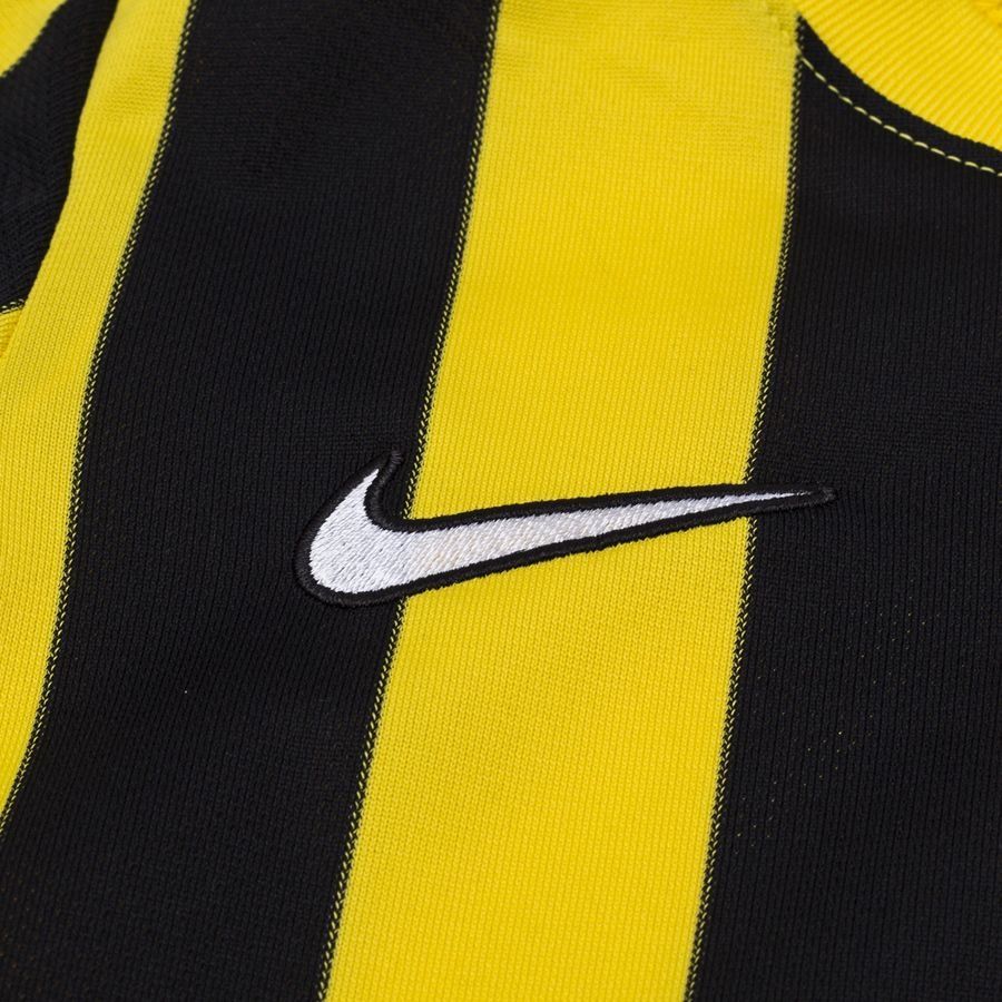 Nike Maillot Dri-FIT Striped Division IV - Jaune/Noir/Blanc Manches Longues Enfant