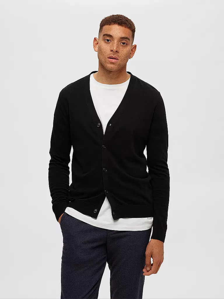 SELECTED Cardigan SLHBERG schwarz