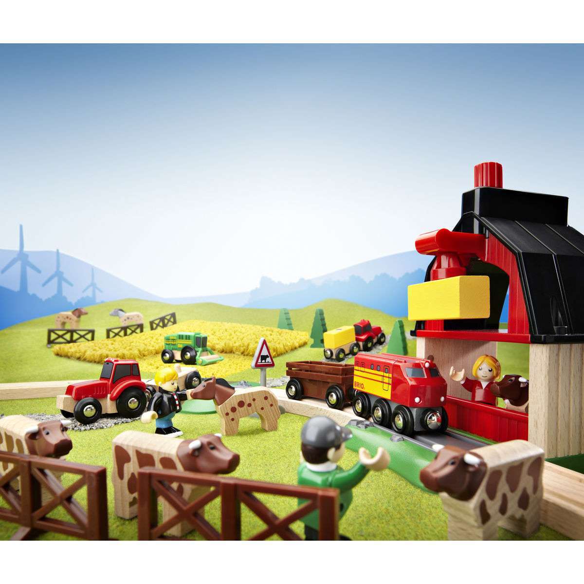BRIO Spiel Bahn Bauernhof Set