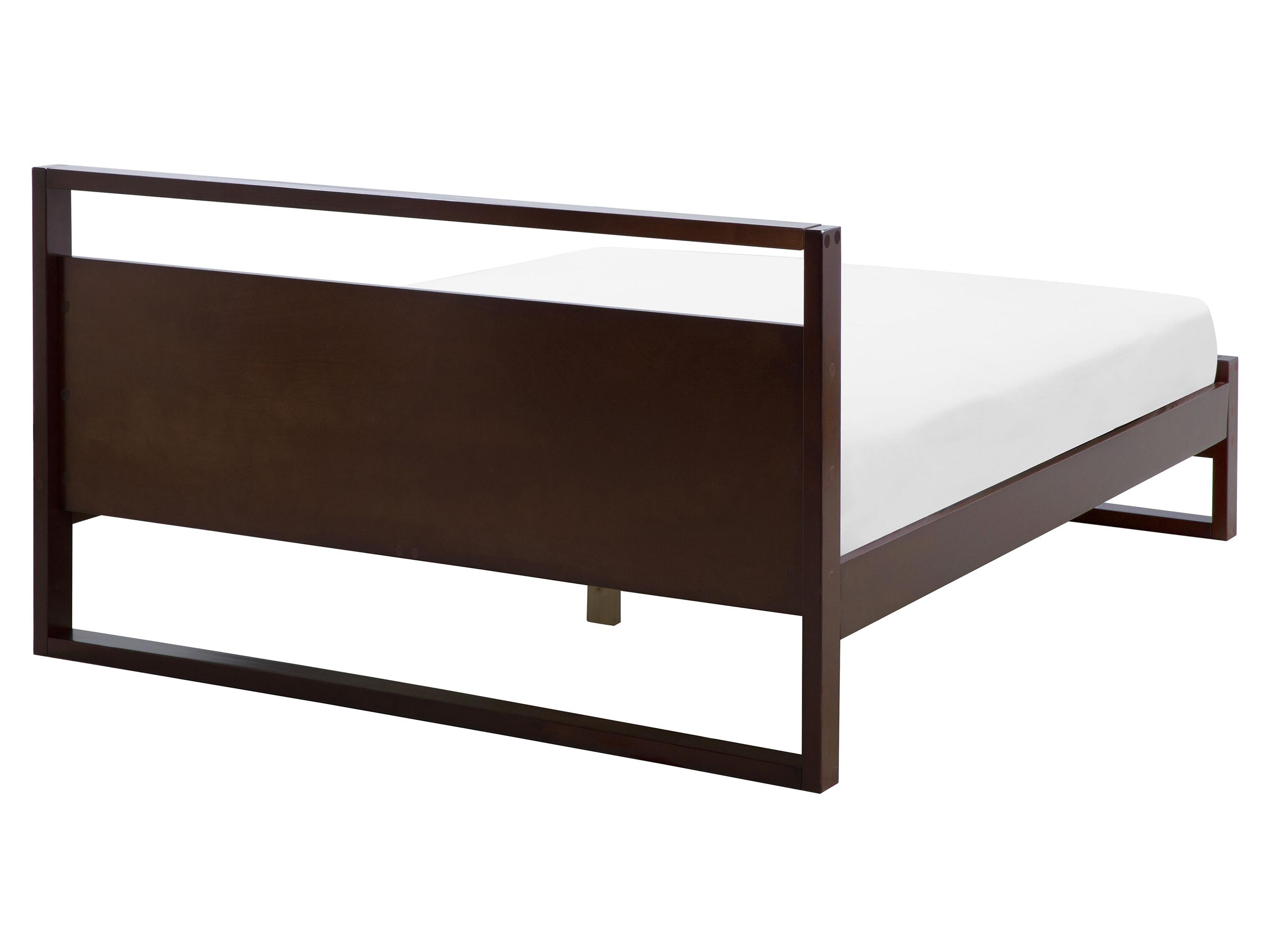 Bed Dennenhout GIULIA 160 x 200 cm Donkerbruin