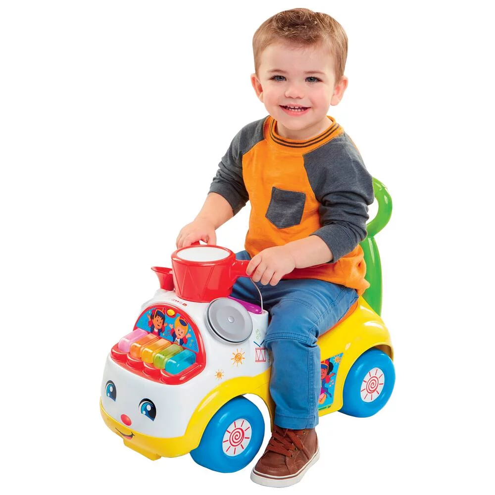 FISHER PRICE LITTLE PEOPLE - PORTEUR FISHER PRICE MUSIC PARADE JAUNE