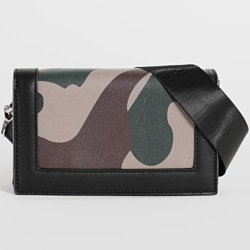 Sacoche Camouflage Vert Kaki Noir