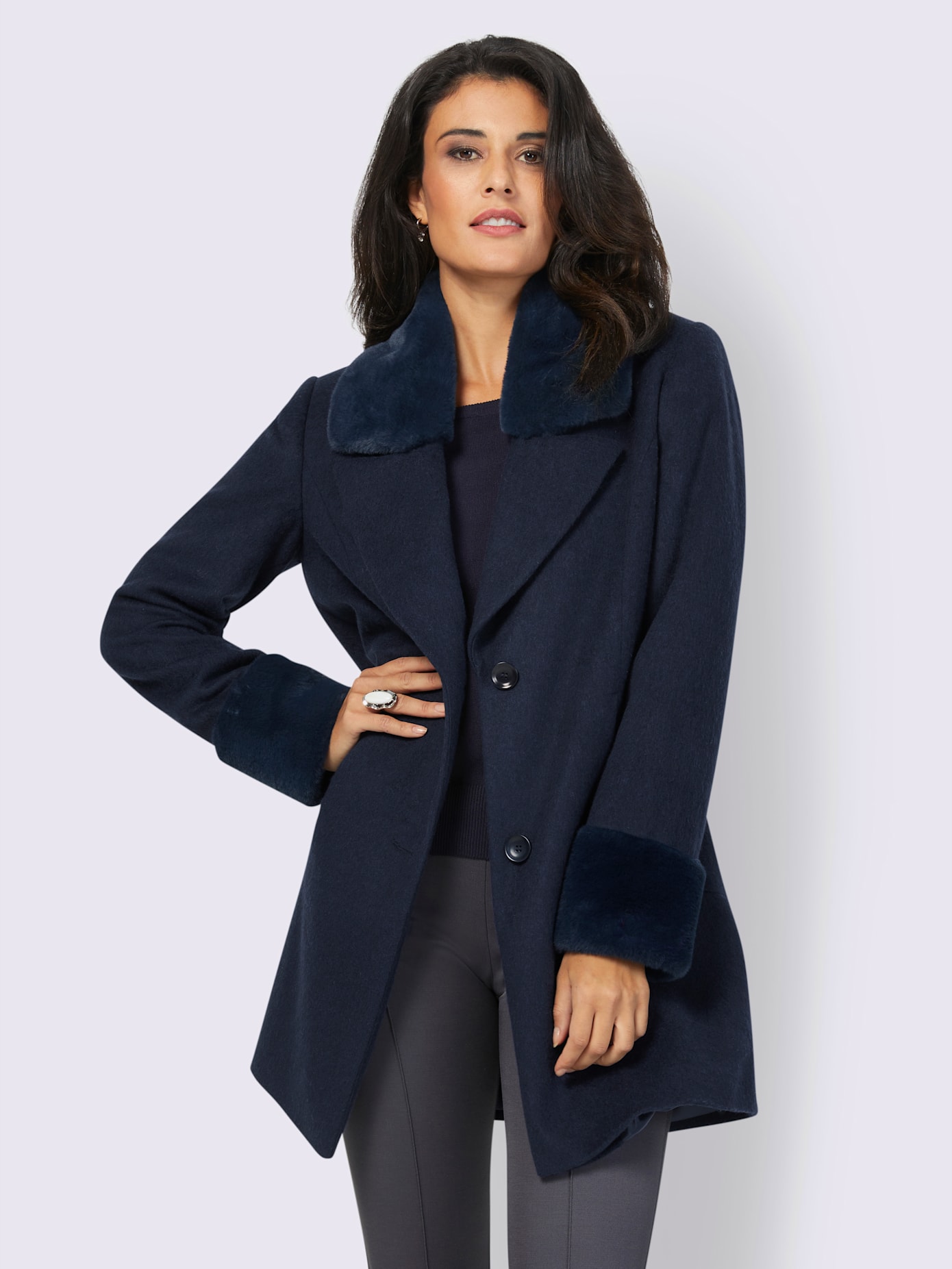 Veste longue 20% laine