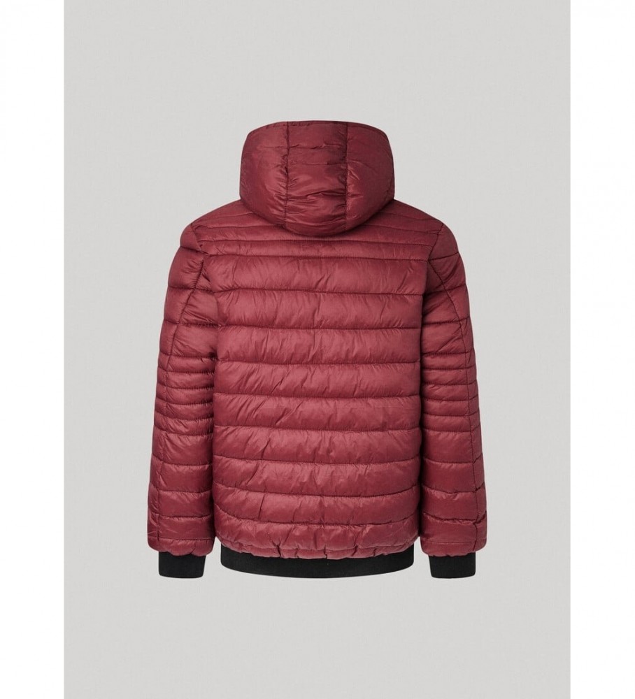 Jaqueta Pepe Jeans Billy Down, cor bordô